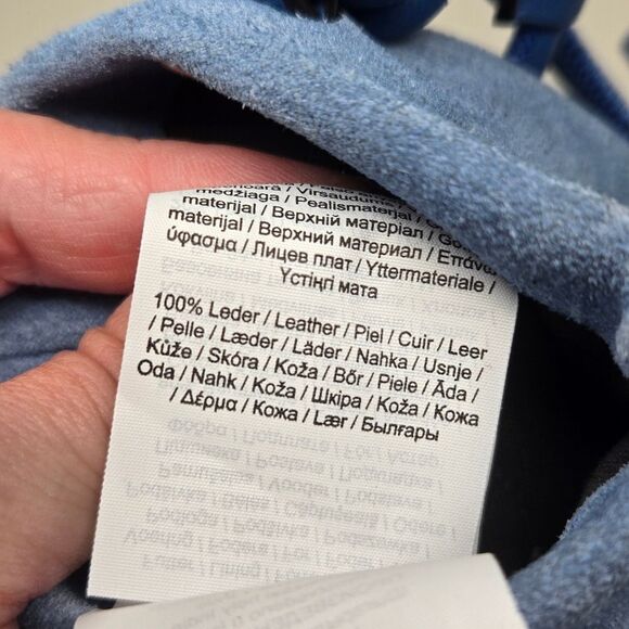 LIBESKIND Berlin Suede Leather Mobile Crossbody Pouch Necklace Accessories Blue - Picture 7 of 10